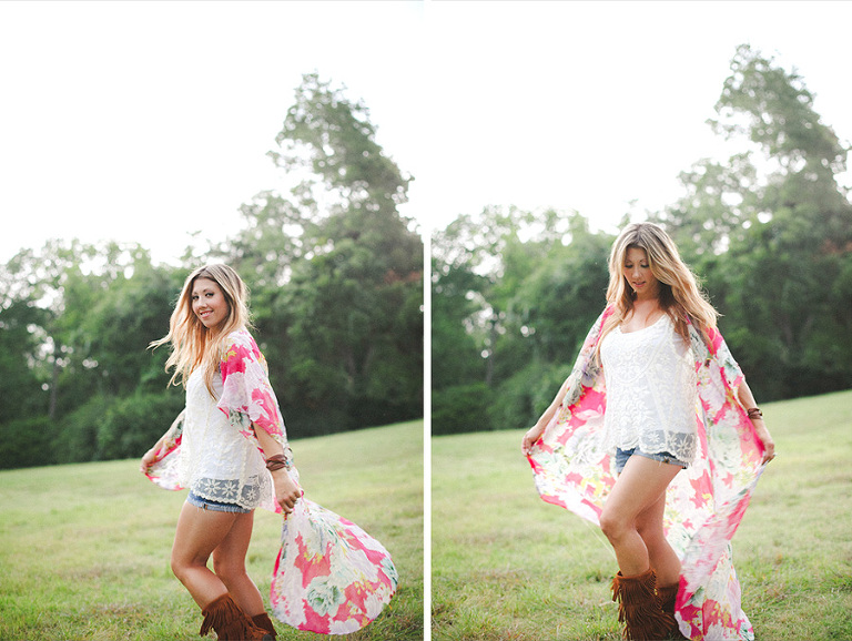 Bohemian styled summer portrait session