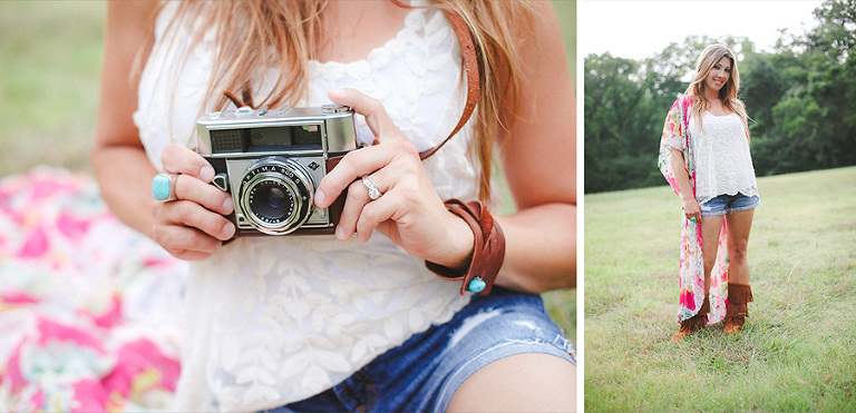 Bohemian styled summer portrait session