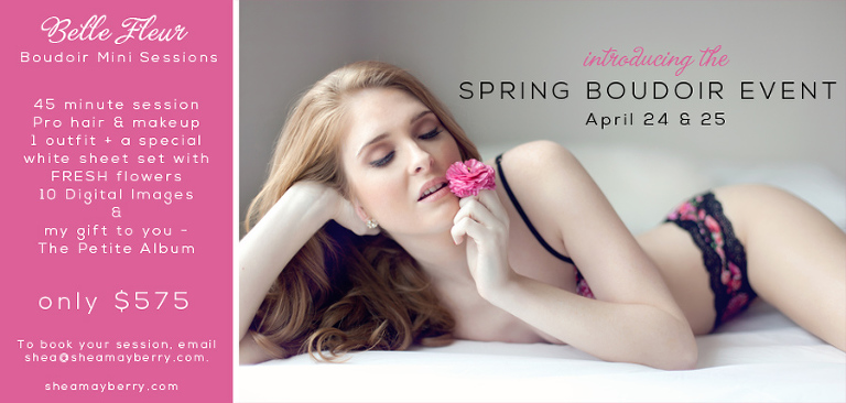 Dallas Spring Boudoir Mini Sessions | Shea Mayberry Photography