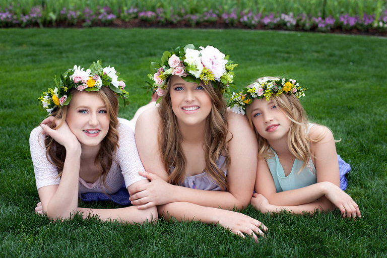 Sisters portraits at the Dallas Arboretum by Shea Mayberry Photography